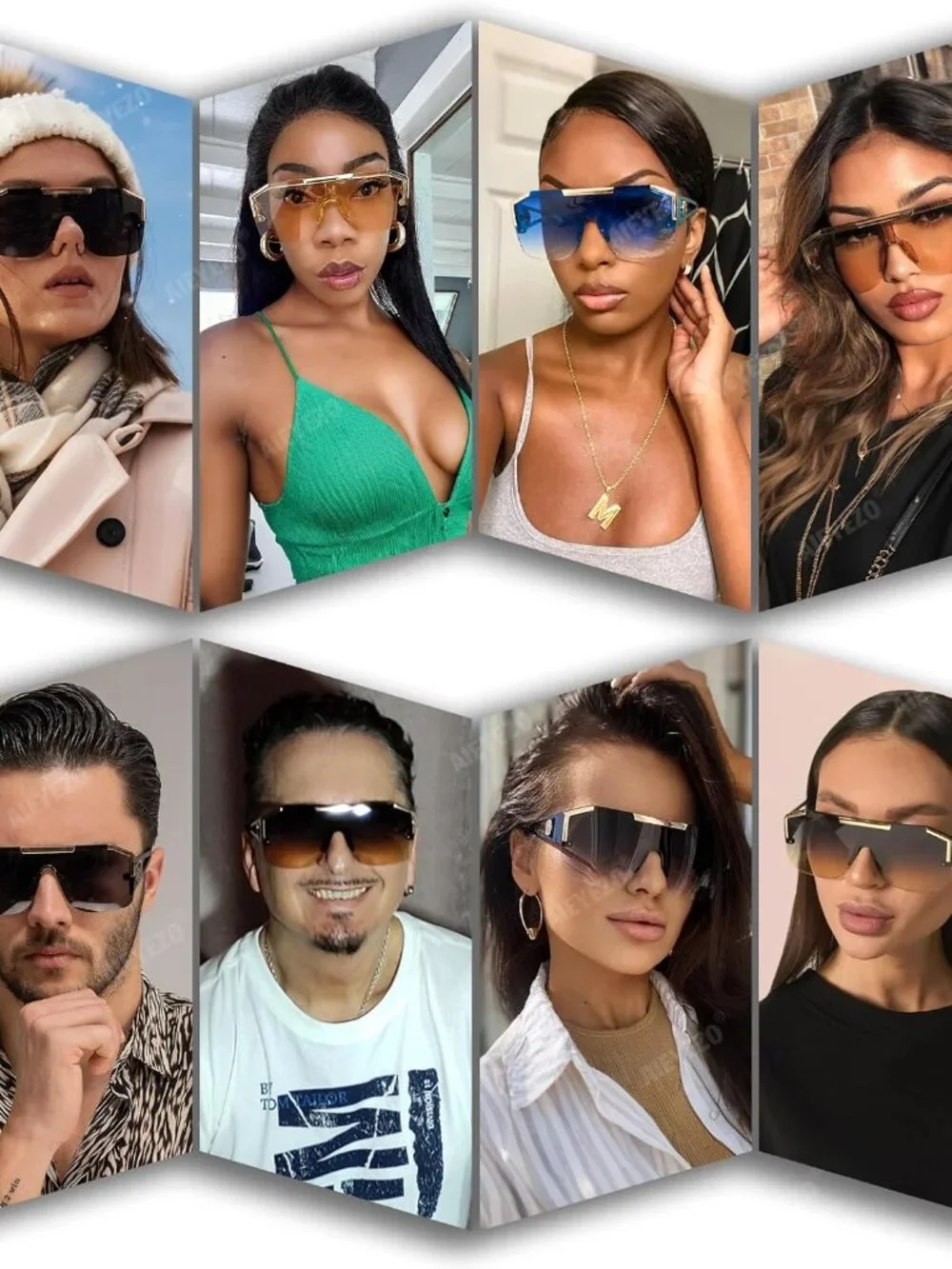 Unique Retro Inspired Oversized Sunglasses - Ideal Gift for Fashion Lovers